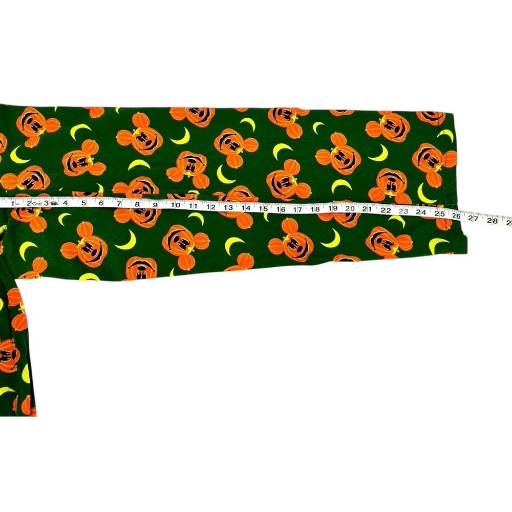 Disney Mickey Mouse Halloween Pajama Bottoms Women's Small Jack O Lantern Print - Picture 6 of 9